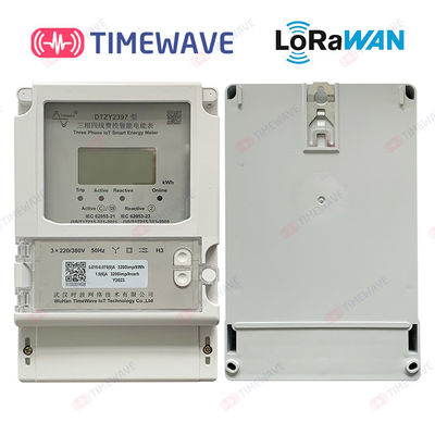 IoT un contatore elettrico astuto di LoRaWAN del contatore elettrico di fase che controlla dispositivo