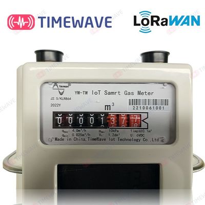 Il contatore del gas astuto sicuro LoRaWAN senza fili ha basato 1,6/2,5/4.0m3/H