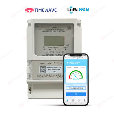 Diretto pagato anticipatamente industriale del tester di energia collegato 1 fase Lora Based Energy Meter