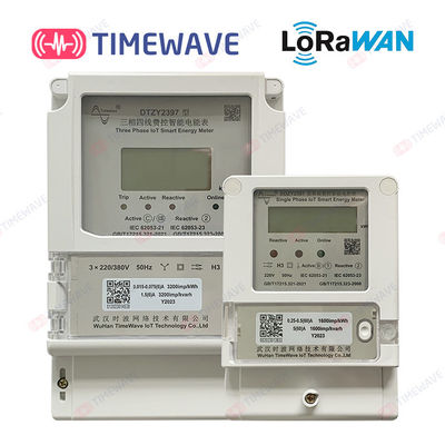 Meterie di energia elettrica intelligente a singola e tre fasi, Lorawan/Wi-Fi/4G/RS485 con controllo remoto prepagato e soluzione Ami/AMR